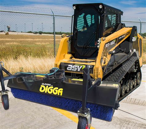 broom skid steer angle broom|sweeper attachments for skid steer.